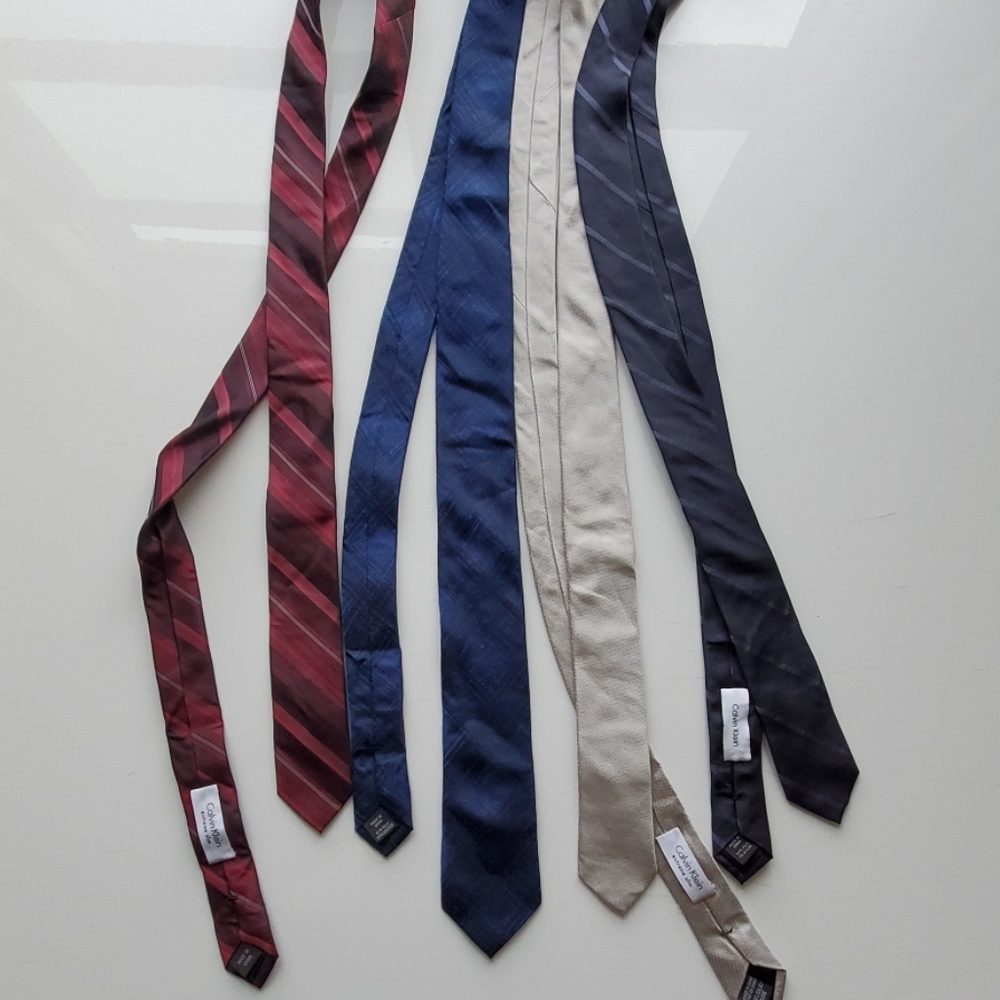 CALVIN KLEIN Silk Ties slim
